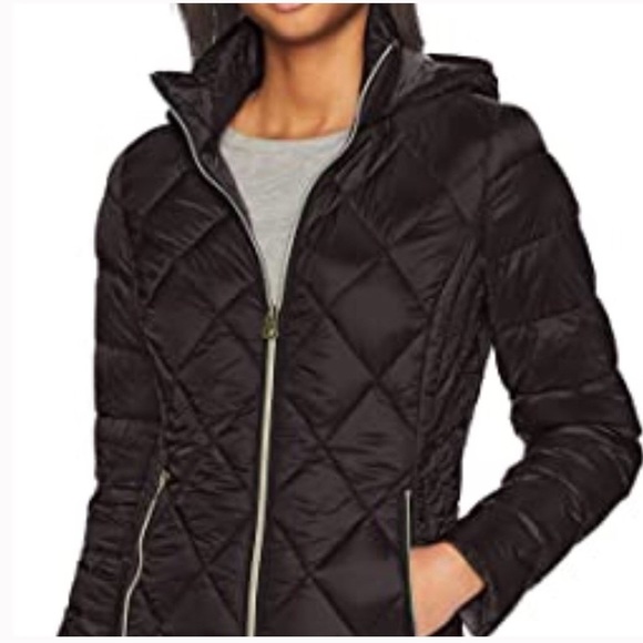 NWT Lucky Brand Quilted Packable Down Coat - Sz M - Picture 14 of 14
